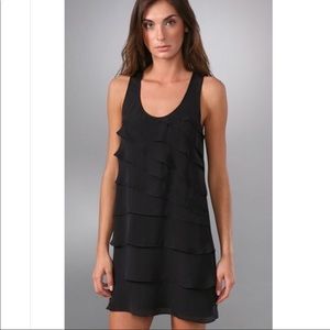 THEORY Dorosa Captivate Silk Ruffle Dress G121